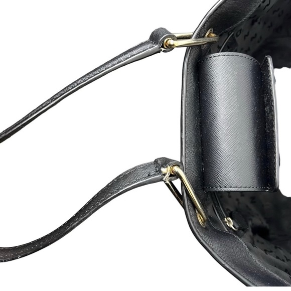 DKNY Tote Bag black with gold hardware. Authentic. Like new!! - Picture 6 of 8